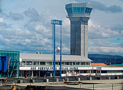 Torrea Aerea y terminal de aeropuerto de punta arenas